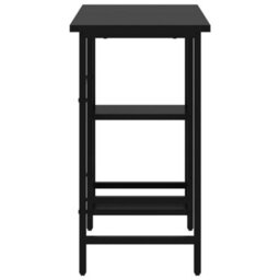 Berkfield Computer Desk Black 80X40X72 Cm Mdf And Metal - thumbnail 4
