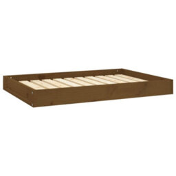 Berkfield Dog Bed Honey Brown 91.5X64X9 Cm Solid Wood Pine - thumbnail 2