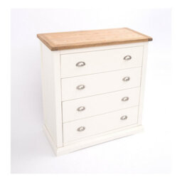 Cabinet Bits Cosenza 4 Drawer Chest Of Drawers Chrome Cup Handle - thumbnail 3