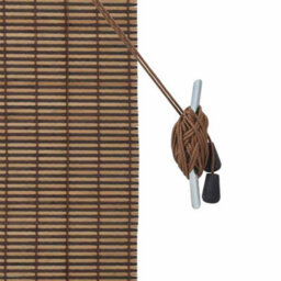 Berkfield Window Blind With Curtains Manual Brown 110 X 160 Cm Bamboo - thumbnail 6