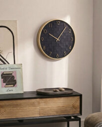 Beliani  Wall Clock Creuse 40 Cm Black - thumbnail 2