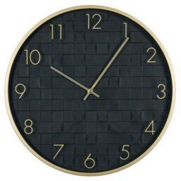 Beliani  Wall Clock Creuse 40 Cm Black - thumbnail 1