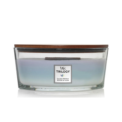 Woodwick Ellipse Candle Hourglass Calming Retreat Trilogy