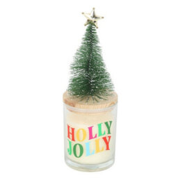 Something Different Holly Jolly Pine & Fir Christmas Tree Candle White/green (One Size) - thumbnail 1