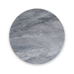 Pimlico Grey Marble Nest Of Tables - Gold Metal Frame- Set Of 2 By Roseland Furniture - thumbnail 2