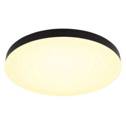 Luminosa Lighting Luminosa Matthew 50Cm Round Flush Ceiling Light Matt Black Led 3000-6500K - thumbnail 4