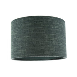 Happy Homewares Designer Bobbled And Textured Linen Lamp Shade In Dark Emerald Green - thumbnail 1