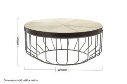 Orsina Kensington Townhouse Leather Coffee Table - thumbnail 5