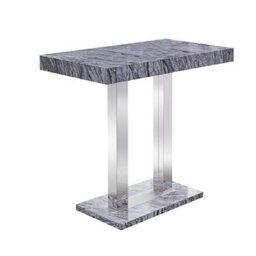 Furniture in Fashion Caprice Gloss Bar Table Rectangular In Melange Marble Effect - thumbnail 3