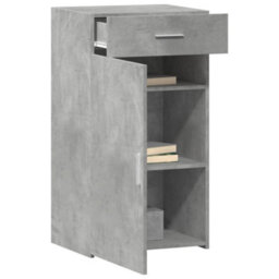Berkfield Sideboard Concrete Grey 50X42.5X93 Cm Engineered Wood - thumbnail 3
