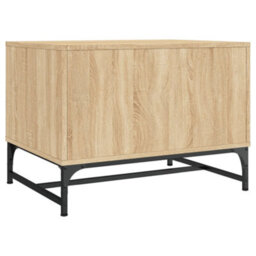 Berkfield Coffee Table With Glass Doors Sonoma Oak 68.5X50X50 Cm - thumbnail 7