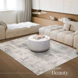 Tectake Washable Rug Nadira - Different Sizes, Abstract Pattern, Synthetic Wool And Felt, Non-Slip 200 X 274 Cm - Beige/grey - thumbnail 7