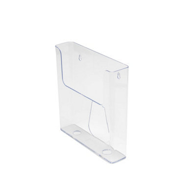Deflecto Yearntree Deflecto Portrait Literature Stands For Display - A4 Wall Mounted Magazine File Holder With Flat Back Design- Perfect For - image 1