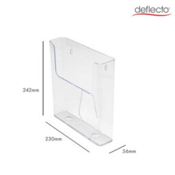 Deflecto Yearntree Deflecto Portrait Literature Stands For Display - A4 Wall Mounted Magazine File Holder With Flat Back Design- Perfect For - thumbnail 7