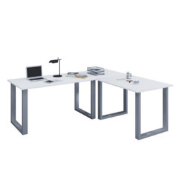 Vcm Desk Lona Silver / White H. 76 X W. 220 X D. 190 Cm - thumbnail 1