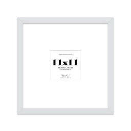 "11X11"" Light Grey Picture Frame - 11X11"" Square Frame With 7X7"" Mount For 11X11""/7X7"" Pictures Moderrn Style Thin Edge, 1 Pack" - thumbnail 1