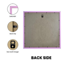 "AK Frames Sleek 12X12"" Pastel Pink Thin Modern Picture Frame - Slim And Design For Posters, Prints And Photos - Elegant Wall Frame Decor" - thumbnail 2