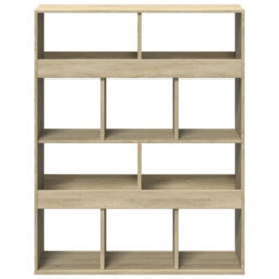 Berkfield Bookcase Sonoma Oak 100X33X125.5 Cm Engineered Wood - thumbnail 4