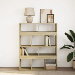 Berkfield Bookcase Sonoma Oak 100X33X125.5 Cm Engineered Wood - thumbnail 3