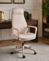 Beliani Executive Chair Ardour Faux Leather Beige - thumbnail 2