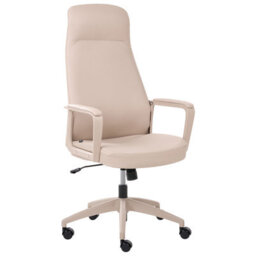 Beliani Executive Chair Ardour Faux Leather Beige - thumbnail 1