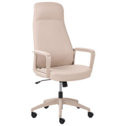 Beliani Executive Chair Ardour Faux Leather Beige - thumbnail 4