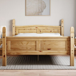 Lassic Vida Designs Corona 5Ft King Size Solid Wood Bed Frame Distressed Waxed Pine, High Foot End, 200 X 150Cm - thumbnail 2