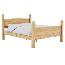 Lassic Vida Designs Corona 5Ft King Size Solid Wood Bed Frame Distressed Waxed Pine, High Foot End, 200 X 150Cm - thumbnail 7