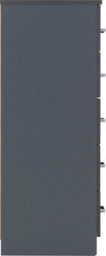 Seconique Dakota 5 Drawer Narrow Chest Of Drawers Dark Grey - thumbnail 8