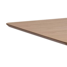 Wyld Haus Saffron Extending Dining Table With Natural Oak Veneer And Black Base - thumbnail 7