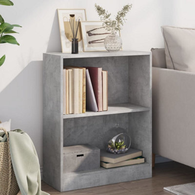 Vidaxl Bookshelf Concrete Grey 60X24X76 Cm Engineered Wood - image 1