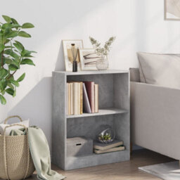 Vidaxl Bookshelf Concrete Grey 60X24X76 Cm Engineered Wood - thumbnail 3