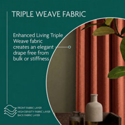 Aspire Homeware Rust Linen 100%blackout Curtain-Thermal Eyelet Room Darkening Single Panel Door Curtain (W)168Cmx(D)213Cm - thumbnail 4