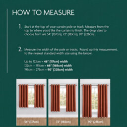 Aspire Homeware Rust Linen 100%blackout Curtain-Thermal Eyelet Room Darkening Single Panel Door Curtain (W)168Cmx(D)213Cm - thumbnail 3