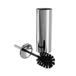 GoodHome Koros Polished Chrome Effect Stainless Steel Toilet Brush & Holder - thumbnail 2