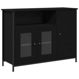 Walplus Sideboard Black Oak 100 X 35 X 75 Cm Engineered Wood - thumbnail 2