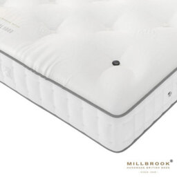 Millbrook Beds Natural 5000 Pocket Mattress In 4 Sizes - Medium Firm, 29Cm Deep, Micro Springs, Wool & Cotton, Uk Handmade