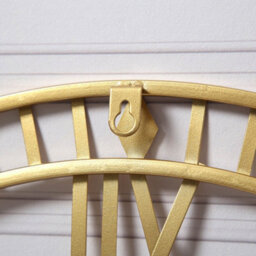 Eos - Skeleton Wall Clock With Roman Numerals - 60X60Cm - (Gold) - thumbnail 3