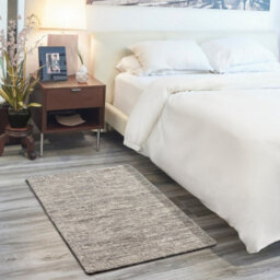 Grey Silver Wool Handmade Luxurious Modern,abstract Rug For Bedroom & Living Room-61Cm X 91Cm - thumbnail 4