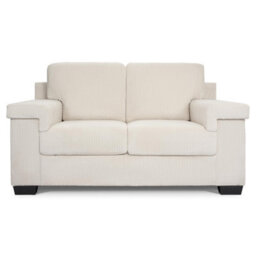 Bravich Enzo Corduroy Sofa - Cream, 2 Seater
