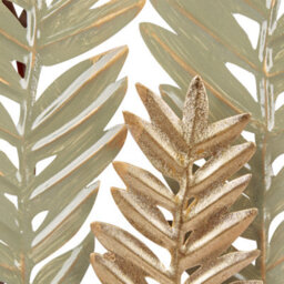 Beliani Wall Decor Leaf Copernicium 50 Cm Metal Gold - thumbnail 5