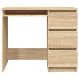 Berkfield Desk Sonoma Oak 90X45X76 Cm Engineered Wood - thumbnail 5