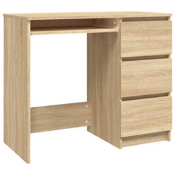 Berkfield Desk Sonoma Oak 90X45X76 Cm Engineered Wood - thumbnail 2