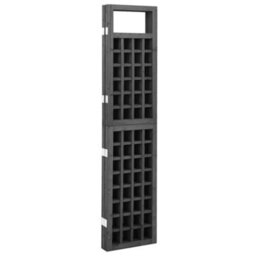Berkfield Durable 3-Panel Room Divider/trellis Solid Fir Wood Black 121X180 Cm - thumbnail 4