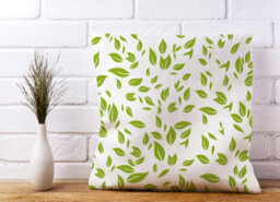 Warren Reed Designer Green Leaves Cushions 45Cm X 45Cm - thumbnail 2