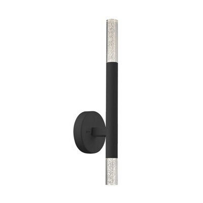Luminosa Lighting Luminosa One Up Down Integrated Led Wall Lamp, Matt Black, 3000K, 900Lm