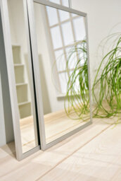 Nielsen Armfield Metal Rectangle Wall Mirror, Matt Silver, 50 X 70Cm - thumbnail 5