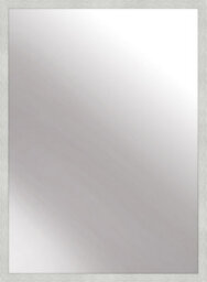 Nielsen Armfield Metal Rectangle Wall Mirror, Matt Silver, 50 X 70Cm - thumbnail 1