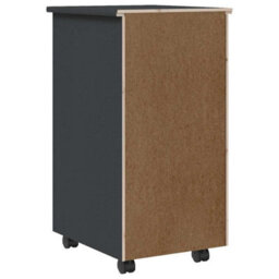 Walplus Rolling Cabinet With Drawers Moss Grey Solid Wood Pine - thumbnail 7