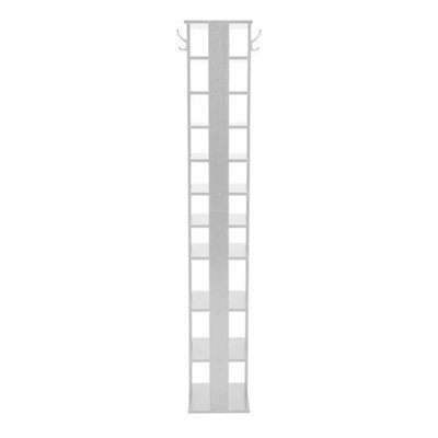 10 Tier White-W26Xd27Xh159Cm Narrow Wood Shoe Rack Storage Shelf Cabinet Organiser Footwear Stand - image 1